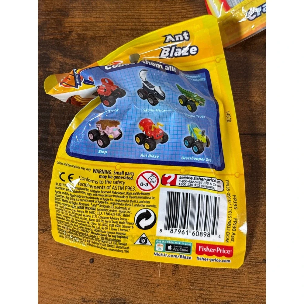 Fisher-Price Blaze and the Monster Machines 8 Pack Blind Bag Mini Trucks NEW